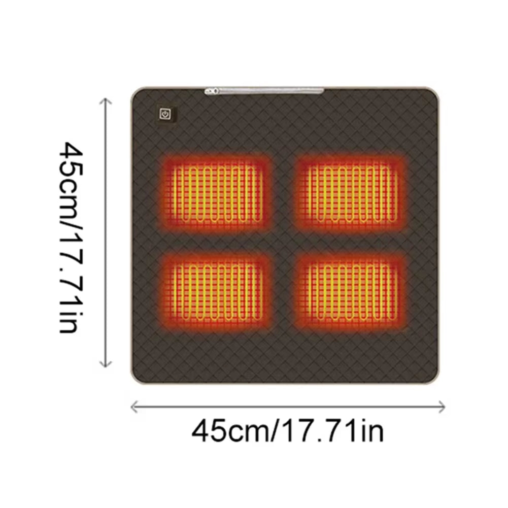 High Quality New Smart 5V Heating Cushion 3 Heating Modes Adjustable Graphene Heating Blanket for Office Camping Hiking Outside