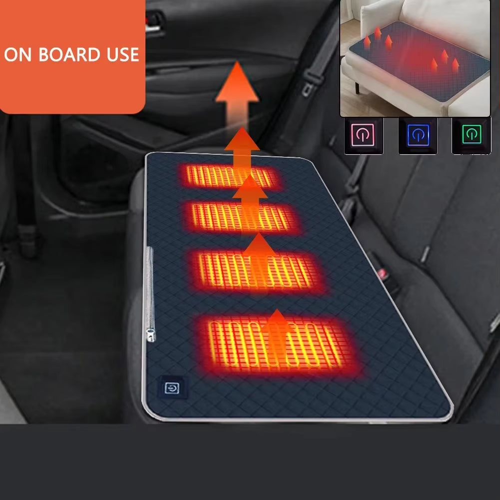 High Quality New Smart 5V Heating Cushion 3 Heating Modes Adjustable Graphene Heating Blanket for Office Camping Hiking Outside