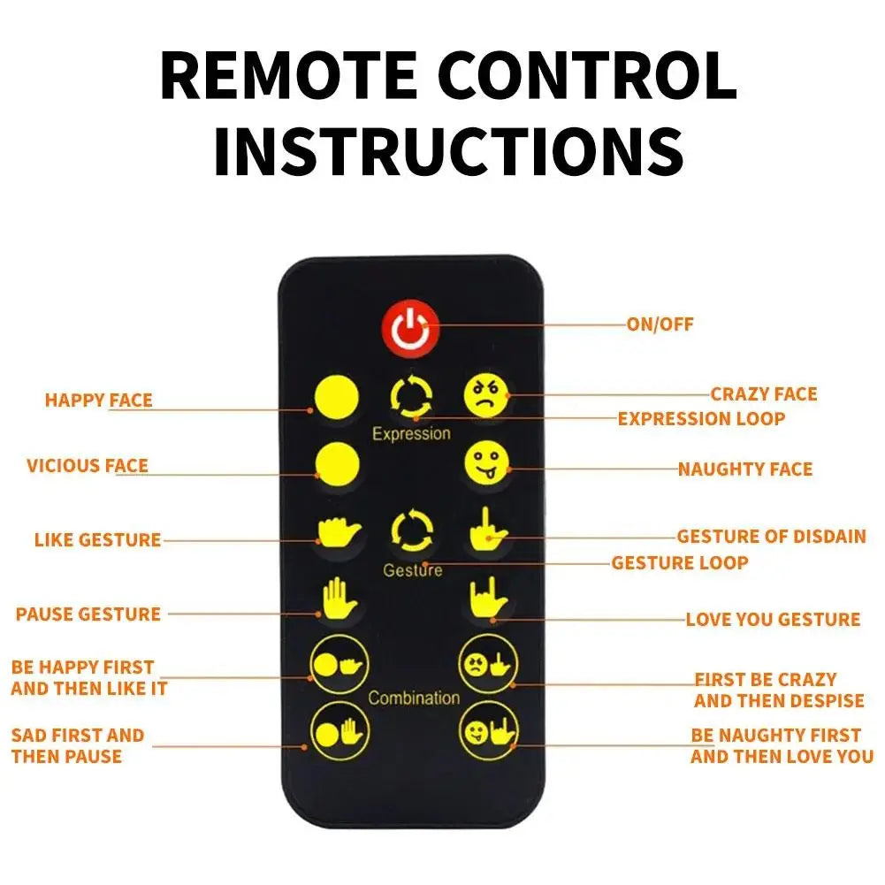 Middle Finger Light Gesture LED Light Hand LED Car Finger up Back Window Funny Sticker Car LED Hand for Car